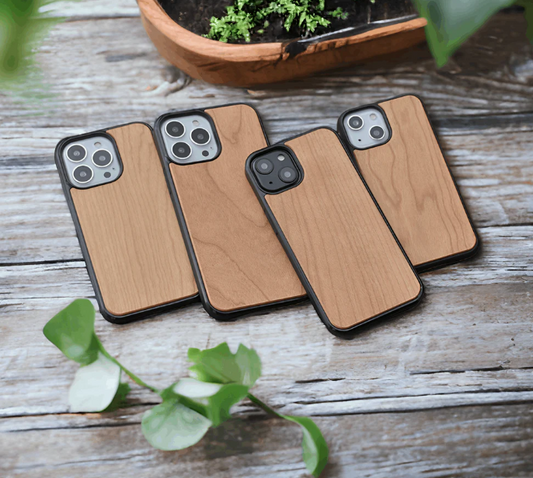 A biodegradable mobile cover for the iPhone 11 by Tallpine Cases.