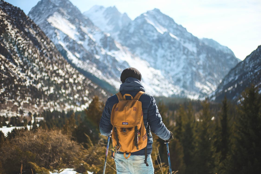 A person hiking