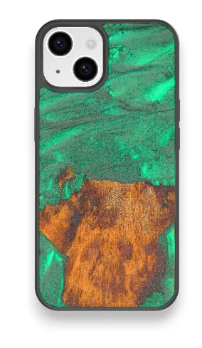 a resin & wood phone case