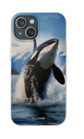 an Orca themed phone case