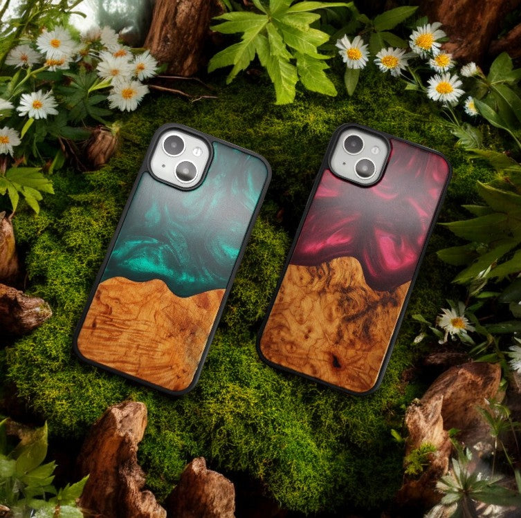 Handmade Wood + Epoxy Resin Phone Cases | Natural Wood Phone Cases - Tallpine Cases Handmade Wood + Epoxy Resin Phone Cases | Natural Wood Phone Cases - Tallpine Cases