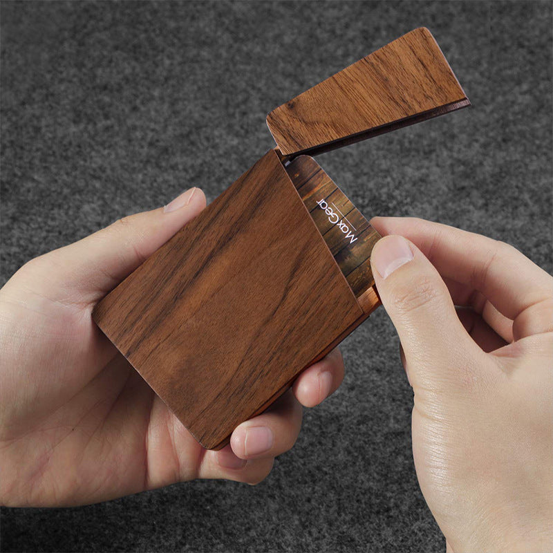Wooden Business Card Holder - Tallpine | Sustainable and Eco-Friendly Phone Cases - card holder Wood