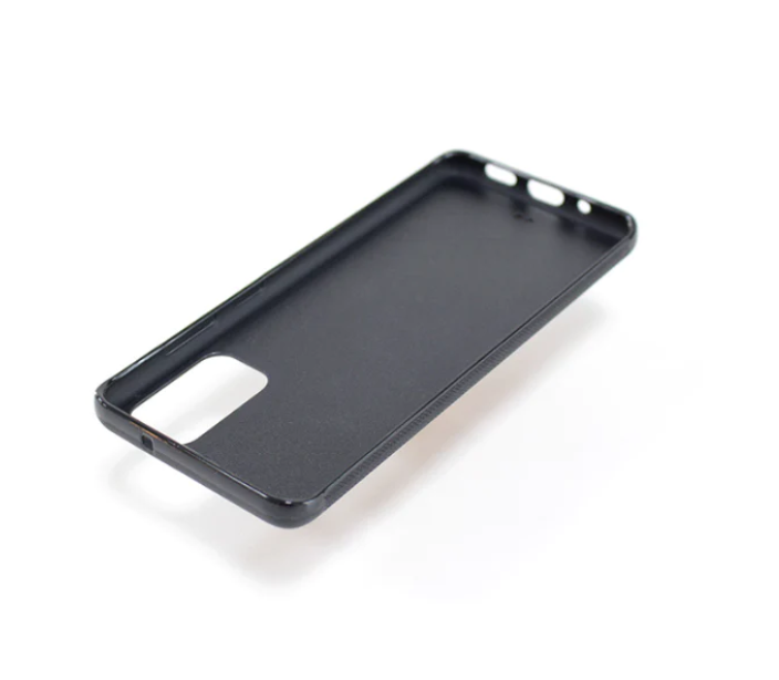 Wood and Resin Galaxy Case - Orange - Tallpine | Sustainable and Eco-Friendly Phone Cases - Black orange Wood