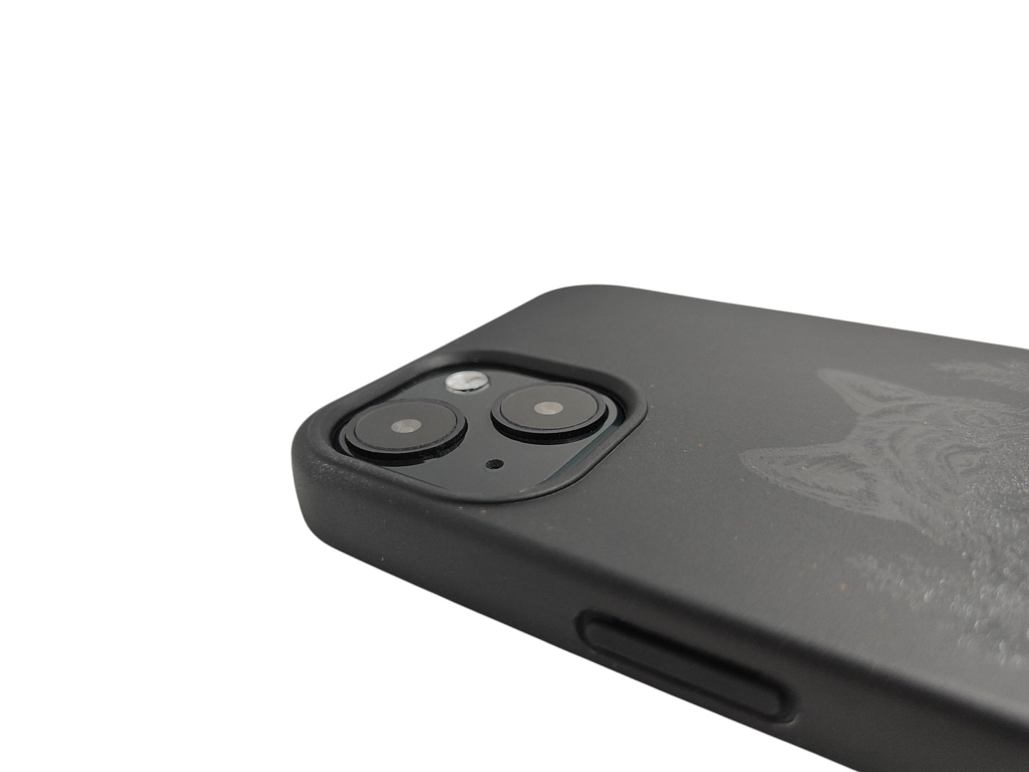 Kompostoituva iPhone-suojakuori - Musta - 3D Kaiverrettu - Ikimetsän Susi