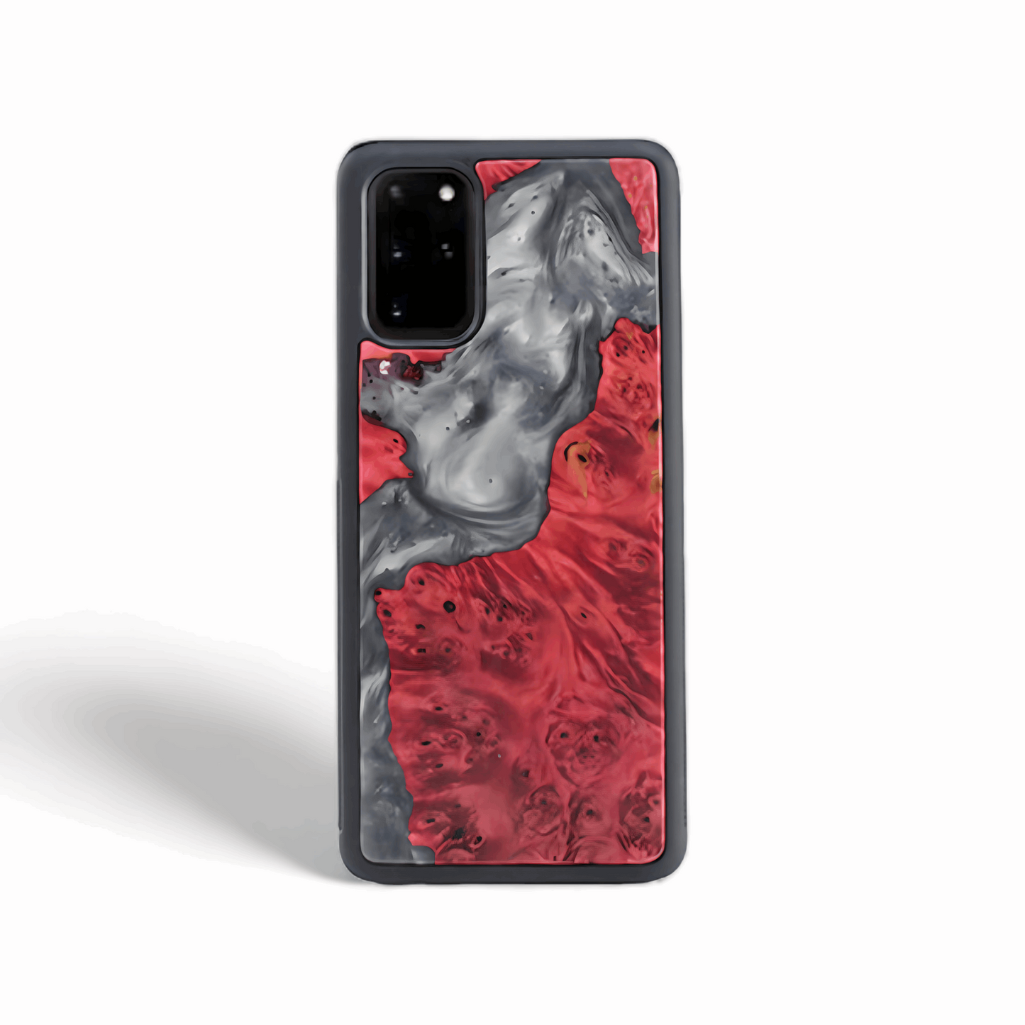 Wood and Resin Galaxy Case - Red - Tallpine | Sustainable and Eco-Friendly Phone Cases - Red Wood