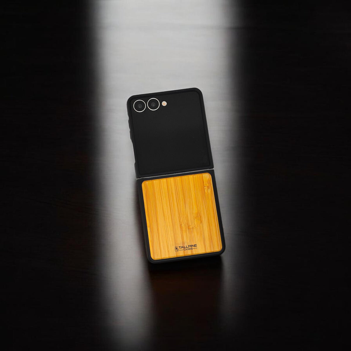 Puu- ja Epoksihartsi Galaxy Z Flip Suojakuori - Helmenvalkoinen