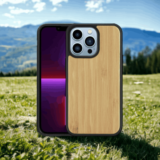 Wood iPhone Case - Bamboo - Tallpine | Sustainable and Eco-Friendly Phone Cases - Solid color Wood