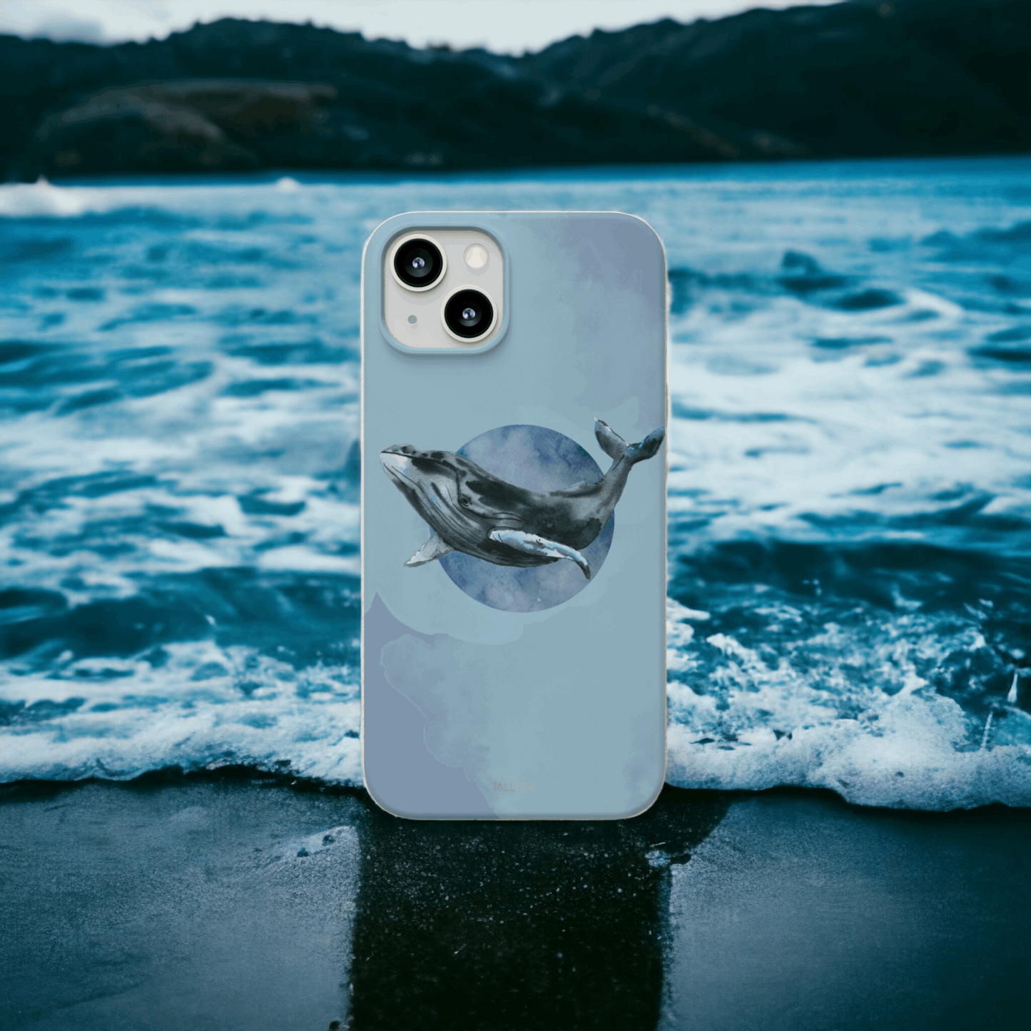 Watercolor Whale - Eco Case - Tallpine Cases | Sustainable and Eco-Friendly - Animals Blue Sealife