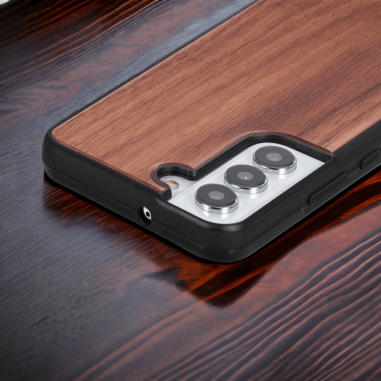 Wood Galaxy Case - Walnut - Tallpine Cases | Sustainable and Eco-Friendly - Solid color Wood