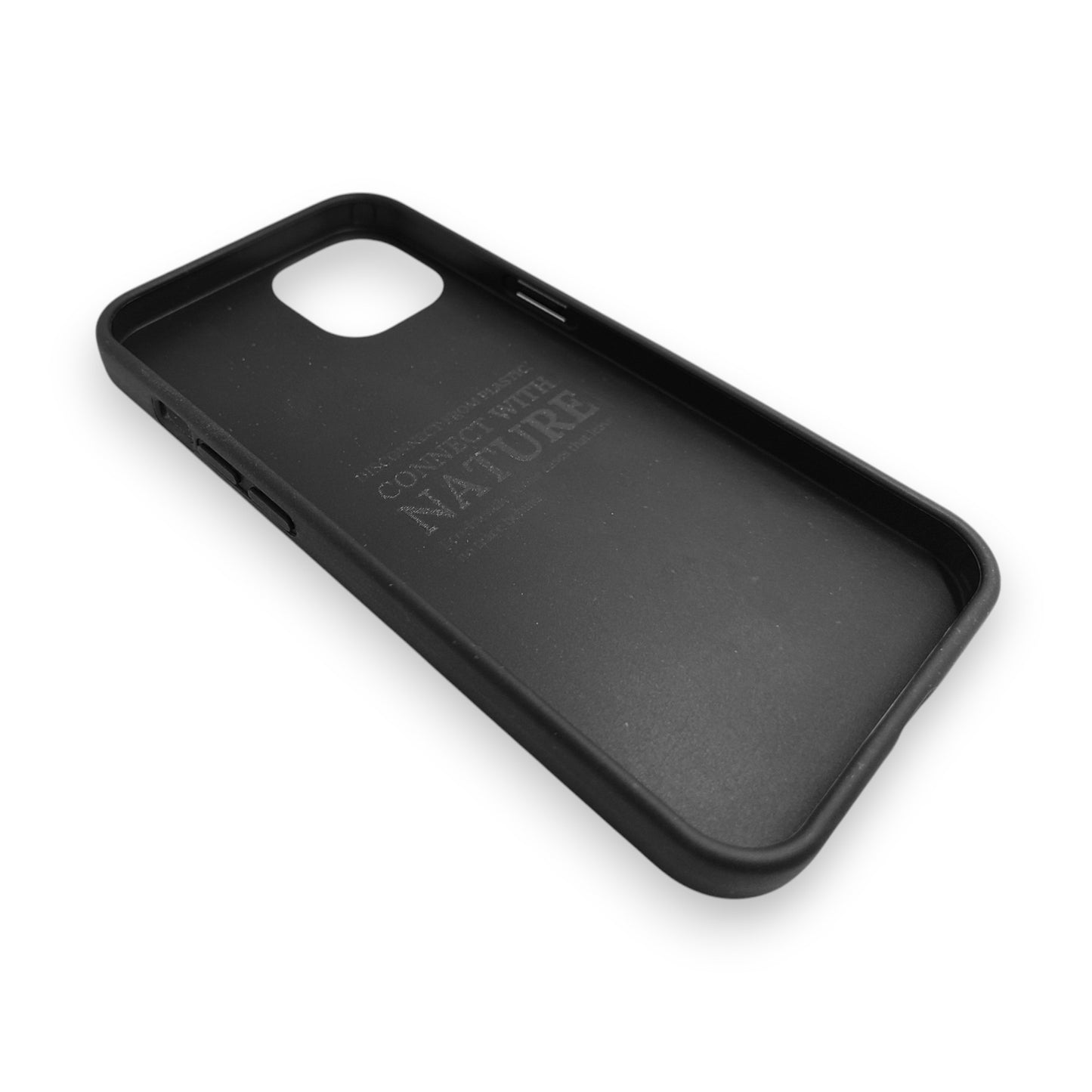 Kompostoituva iPhone-suojakuori - Musta - 3D Kaiverrettu - Honkametsä