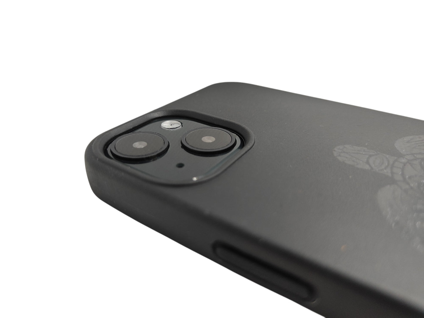 Kompostoituva iPhone-suojakuori - Musta - 3D Kaiverrettu - Ikivihreä Kilpikonna