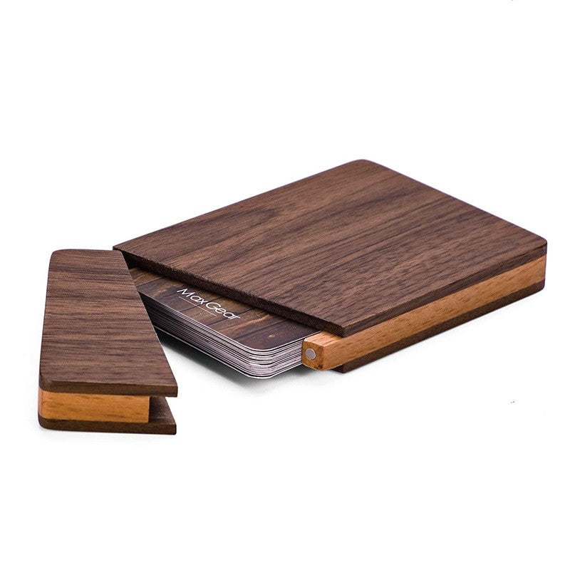 Wooden Business Card Holder - Tallpine | Sustainable and Eco-Friendly Phone Cases - card holder Wood