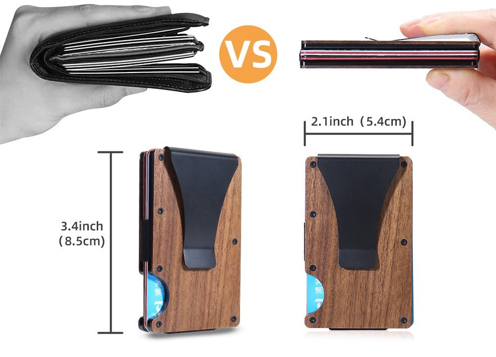 Wooden Card Holder Wallet - Tallpine Cases | Sustainable and Eco-Friendly - card holder Wood