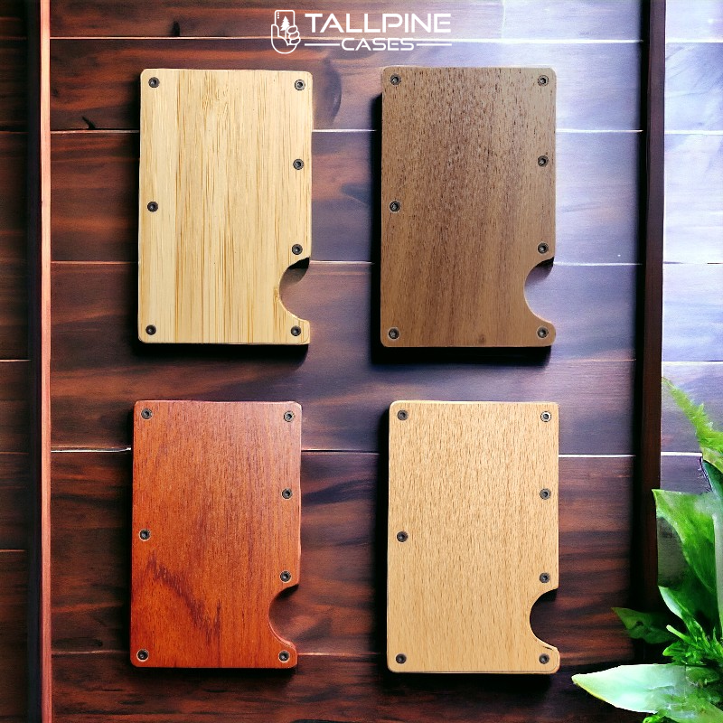 Wooden Card Holder Wallet
