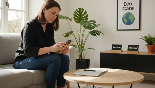 Modern living room eco phone case use