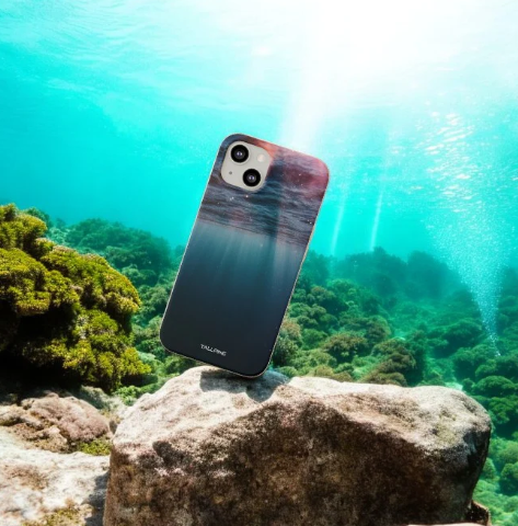 an ocean themed phone case