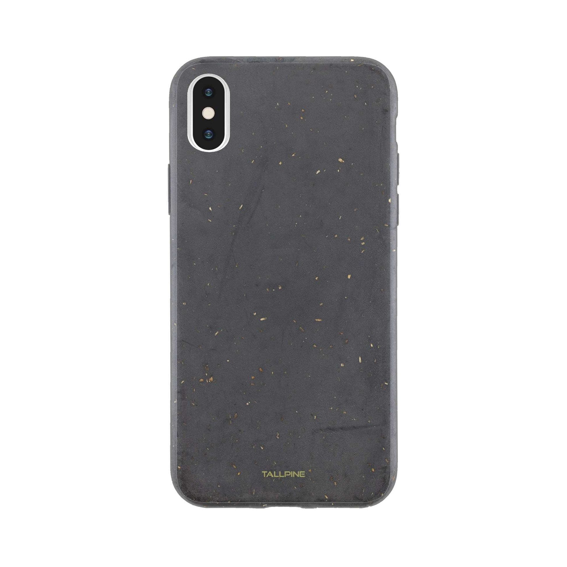 Granite Grey - Vegan Case iPhone XS - Tallpine Cases | Sustainable and Eco-Friendly Phone Cases - Abstract Gray Solid color