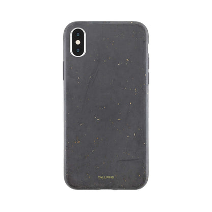 Granite Grey - Vegan Case iPhone XS - Tallpine Cases | Sustainable and Eco-Friendly Phone Cases - Abstract Gray Solid color