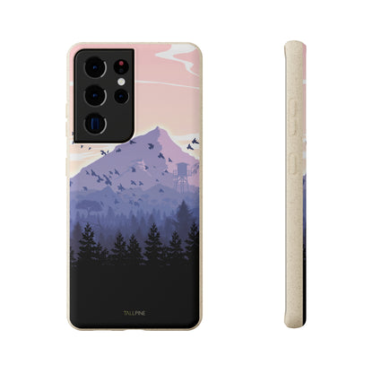 Pink Forest - Eco Case Samsung Galaxy S21 Ultra - Tallpine Cases | Sustainable and Eco-Friendly - Forest Mountain Nature Pink