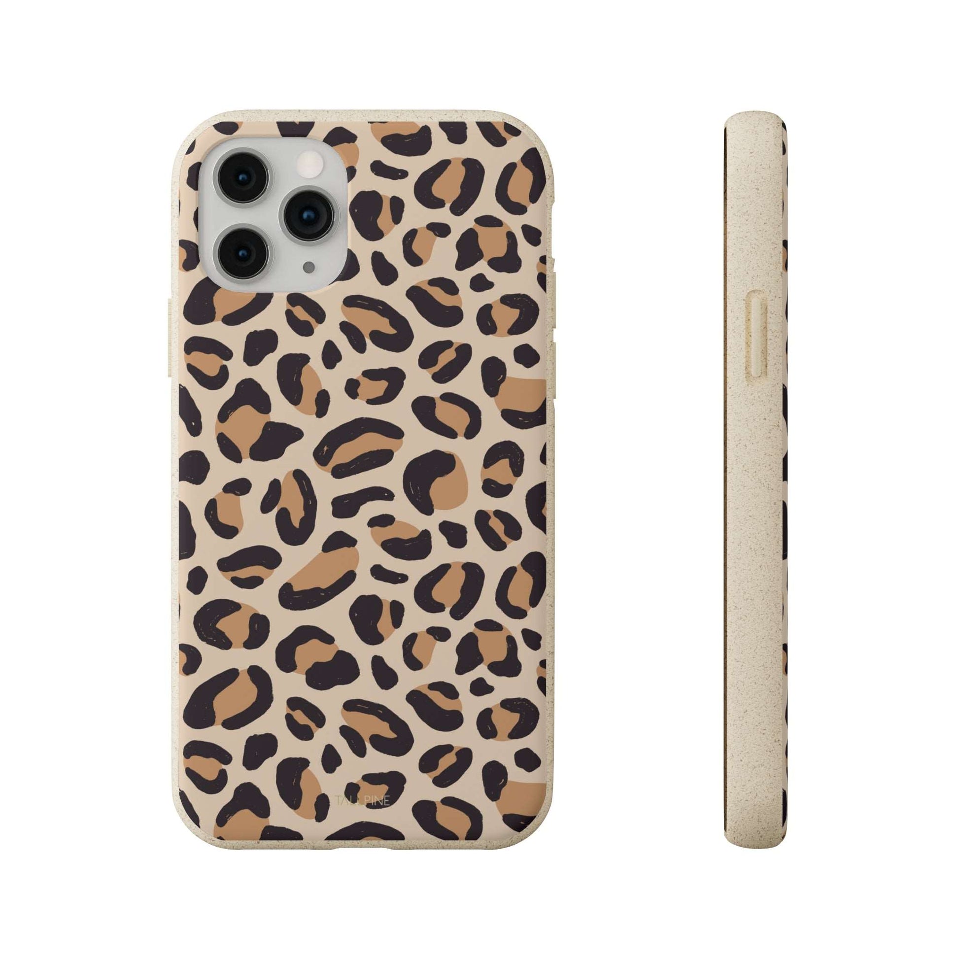Beige Leopard - Eco Case iPhone 11 Pro - Tallpine | Sustainable and Eco-Friendly Phone Cases - Abstract Leopard print