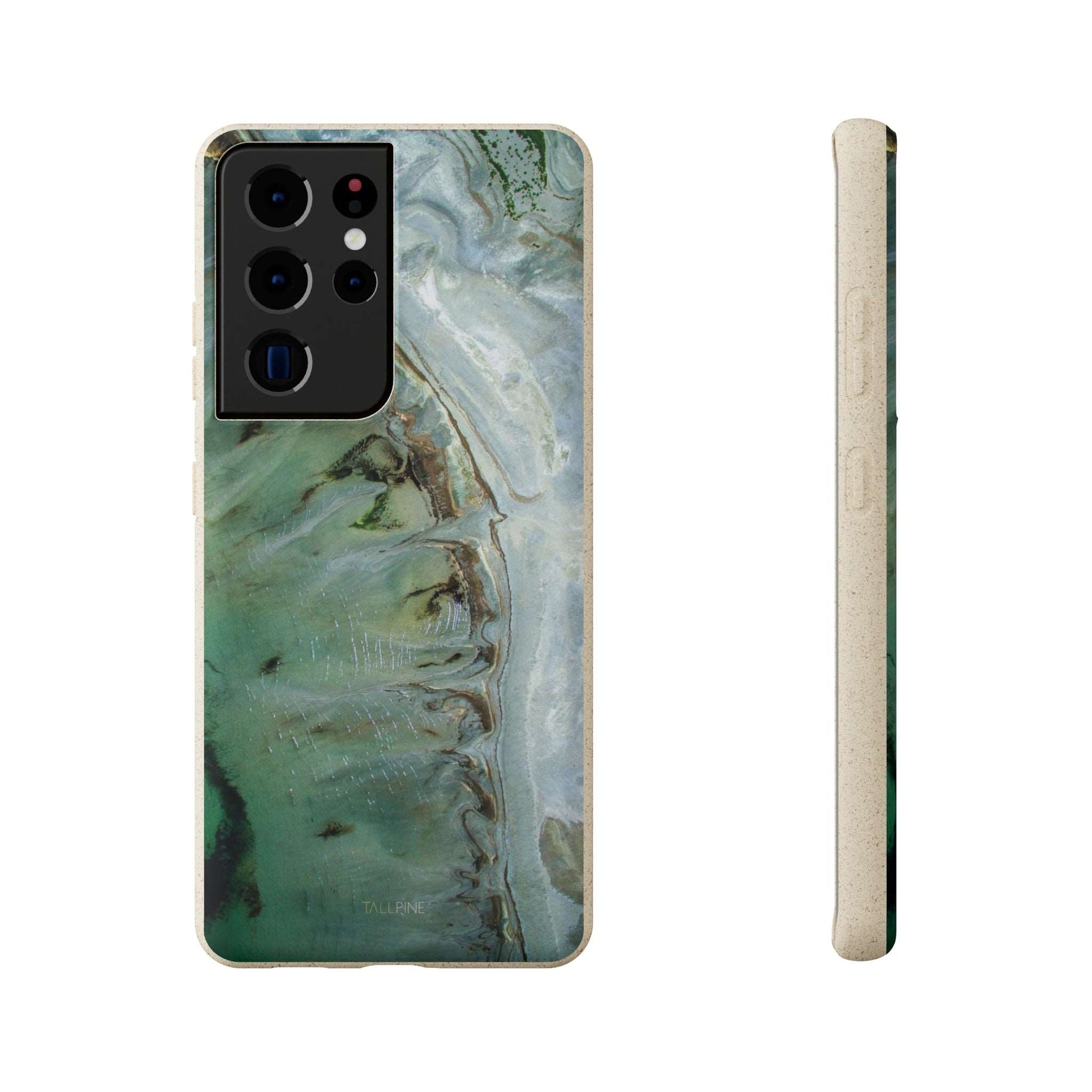 Golden Emerald Marble - Eco Case Samsung Galaxy S21 Ultra - Tallpine Cases | Sustainable and Eco-Friendly - Abstract Green Marble