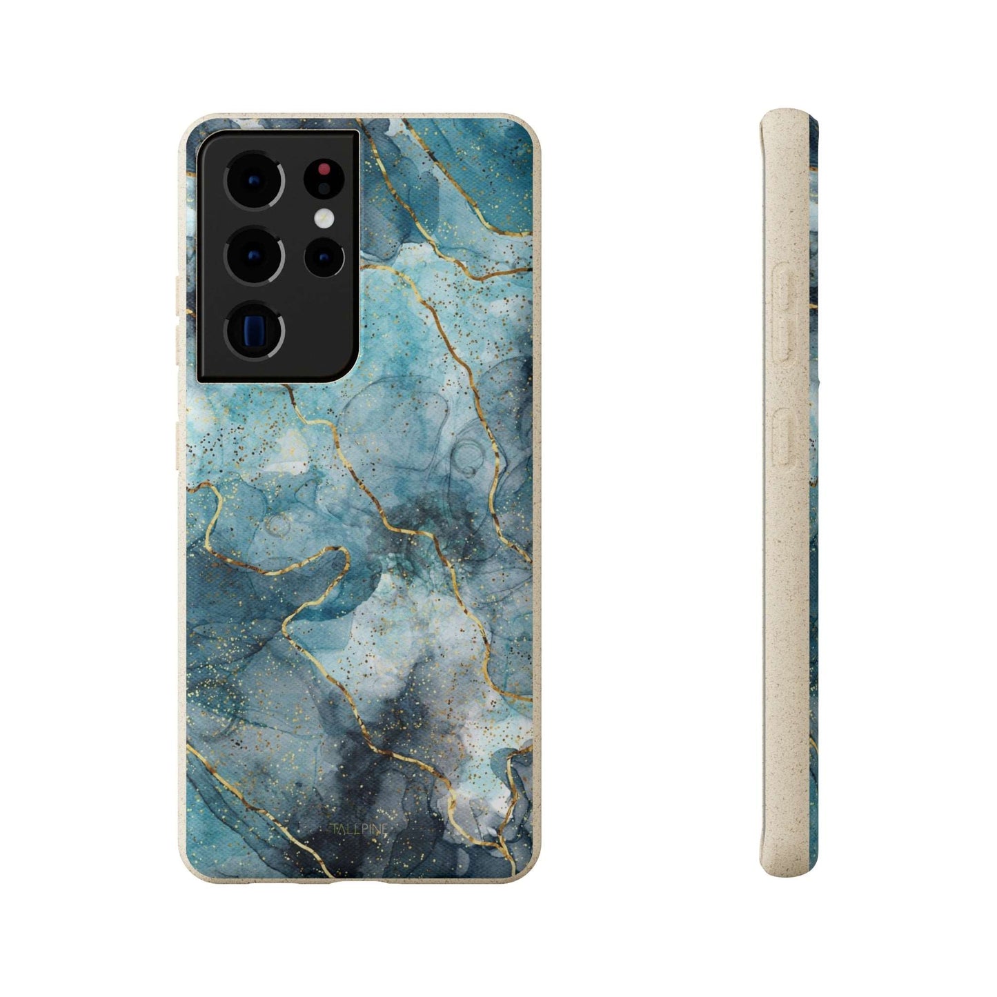 Sapphire Marble - Eco Case Samsung Galaxy S21 Ultra - Tallpine Cases | Sustainable and Eco-Friendly - Abstract Blue Marble