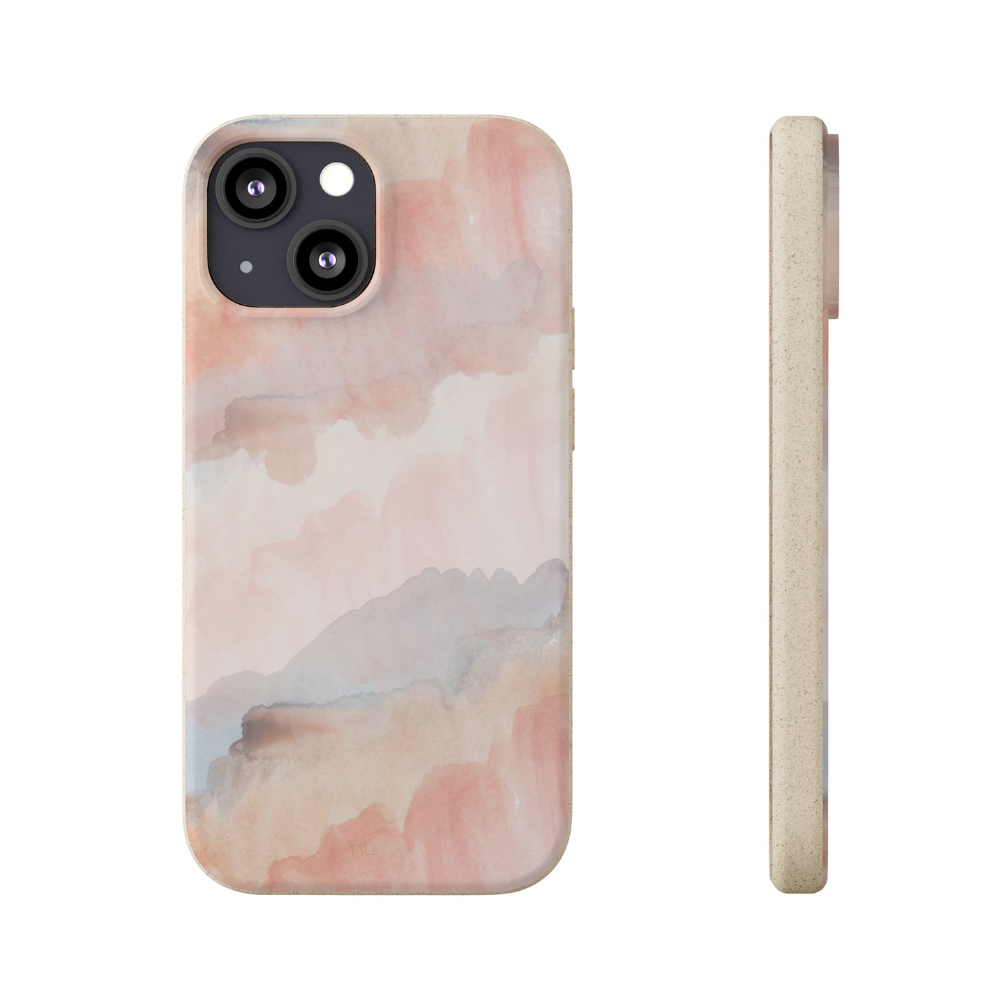 Watercolor Pastel - Eco Case iPhone 13 Mini - Tallpine | Sustainable and Eco-Friendly Phone Cases - Abstract Pink
