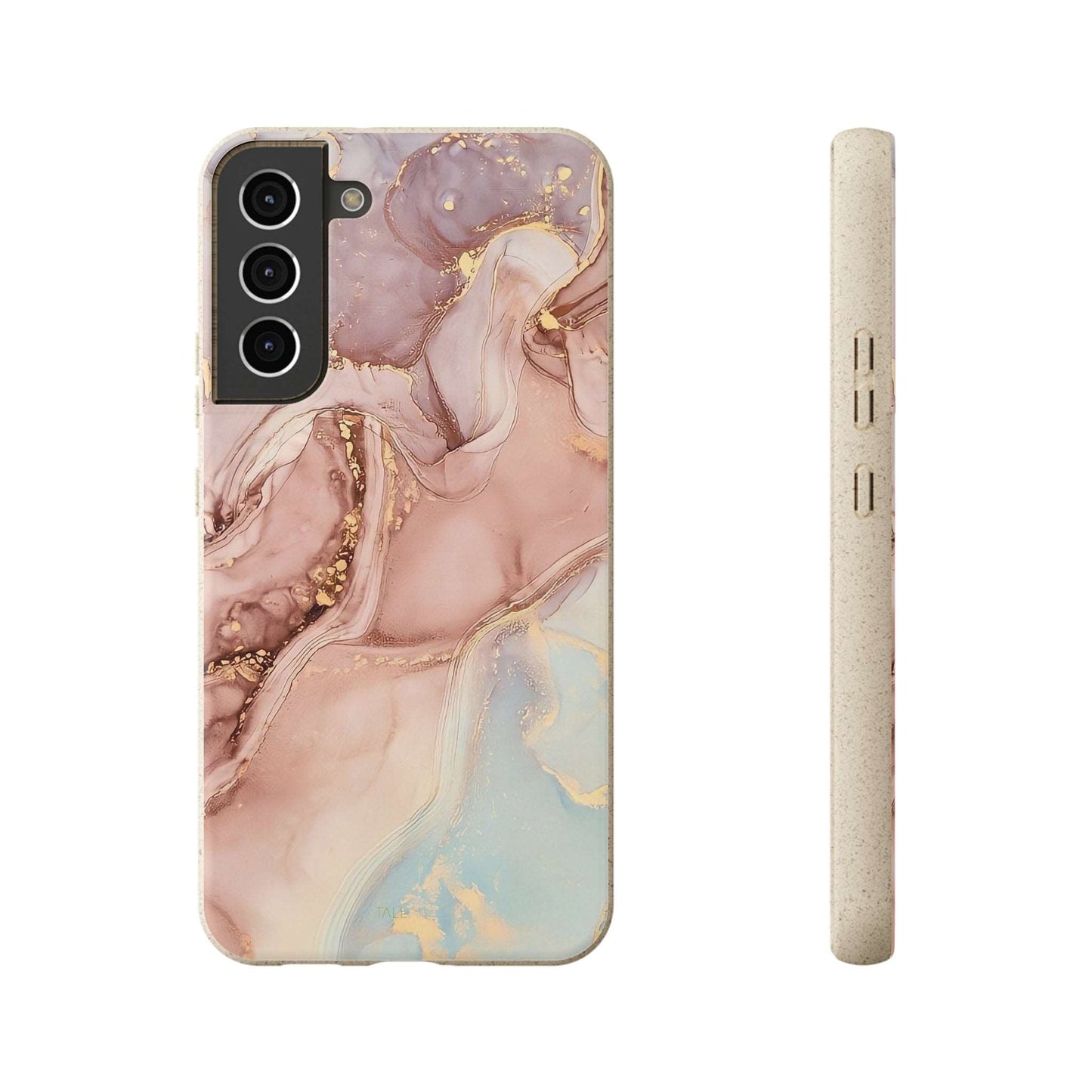 Golden Rose Marble - Eco Case Samsung Galaxy S22 Plus - Tallpine Cases | Sustainable and Eco-Friendly - Abstract Hot Marble Pink