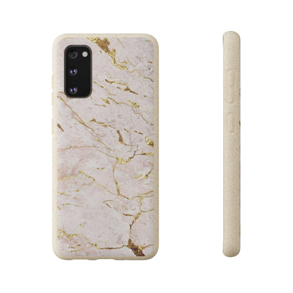 Golden Vanilla Marble - Eco Case Samsung Galaxy S20 - Tallpine Cases | Sustainable and Eco-Friendly - Abstract Marble White