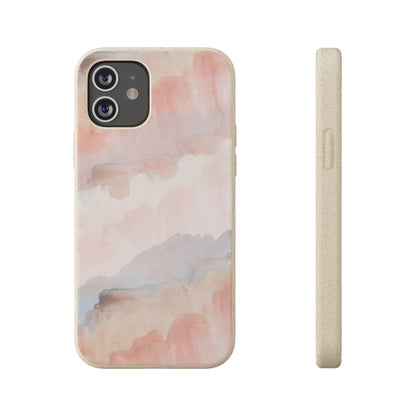Watercolor Pastel - Eco Case iPhone 12 - Tallpine | Sustainable and Eco-Friendly Phone Cases - Abstract Pink