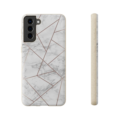 Faded Gold Marble - Eco Case Samsung Galaxy S21 Plus - Tallpine Cases | Sustainable and Eco-Friendly - Abstract Gray Marble