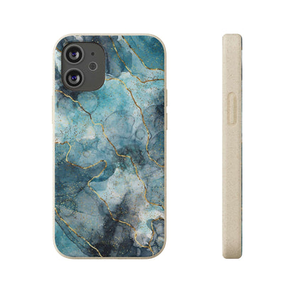 Sapphire Marble - Eco Case iPhone 12 Mini - Tallpine Cases | Sustainable and Eco-Friendly - Abstract Blue Marble