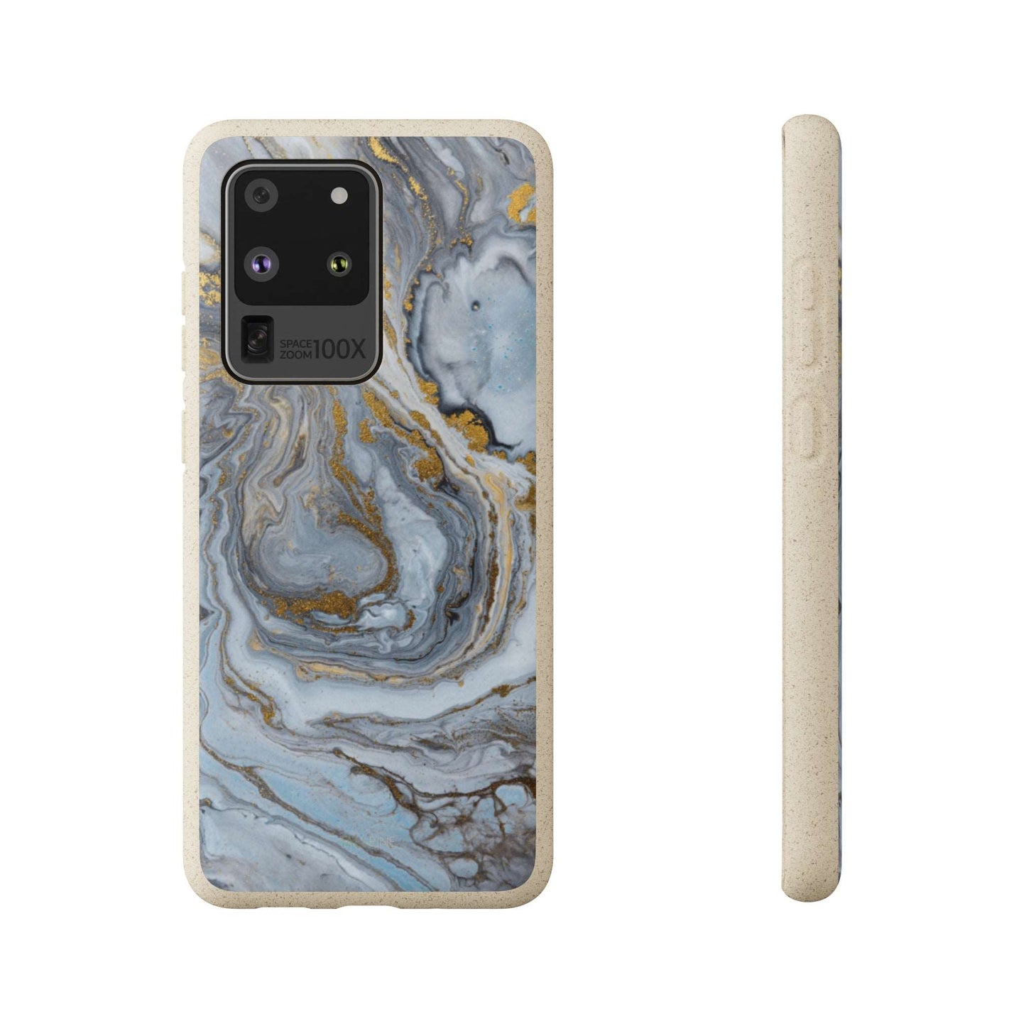 Chrome Marble - Eco Case Samsung Galaxy S20 Ultra - Tallpine Cases | Sustainable and Eco-Friendly - Abstract Blue Marble
