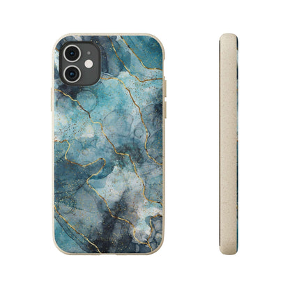 Sapphire Marble - Eco Case iPhone 11 - Tallpine Cases | Sustainable and Eco-Friendly - Abstract Blue Marble