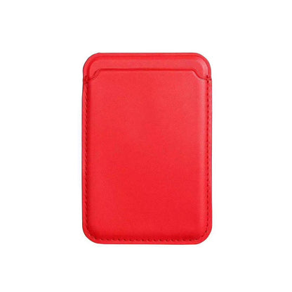 Magsafe Leather Card Holder for iPhone Red - Tallpine | Sustainable and Eco-Friendly Phone Cases - card holder leather magsafe