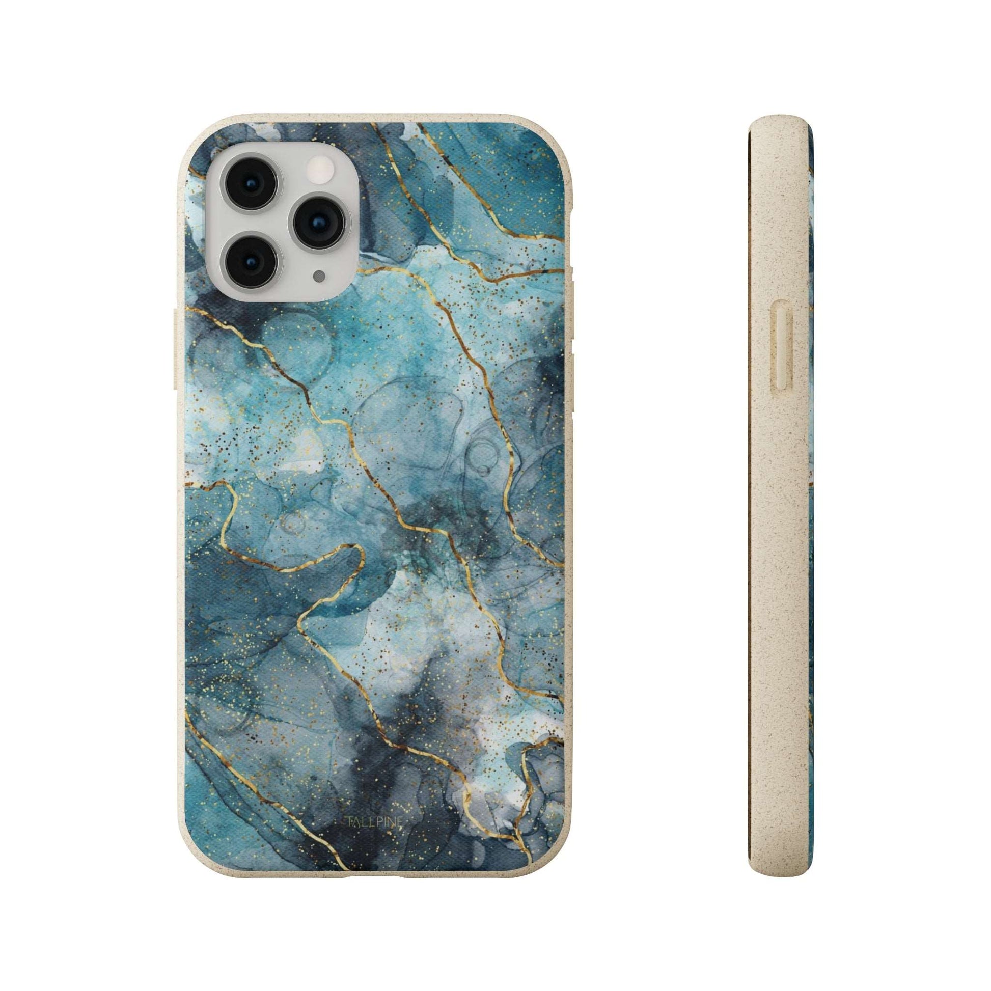 Sapphire Marble - Eco Case iPhone 11 Pro - Tallpine Cases | Sustainable and Eco-Friendly - Abstract Blue Marble