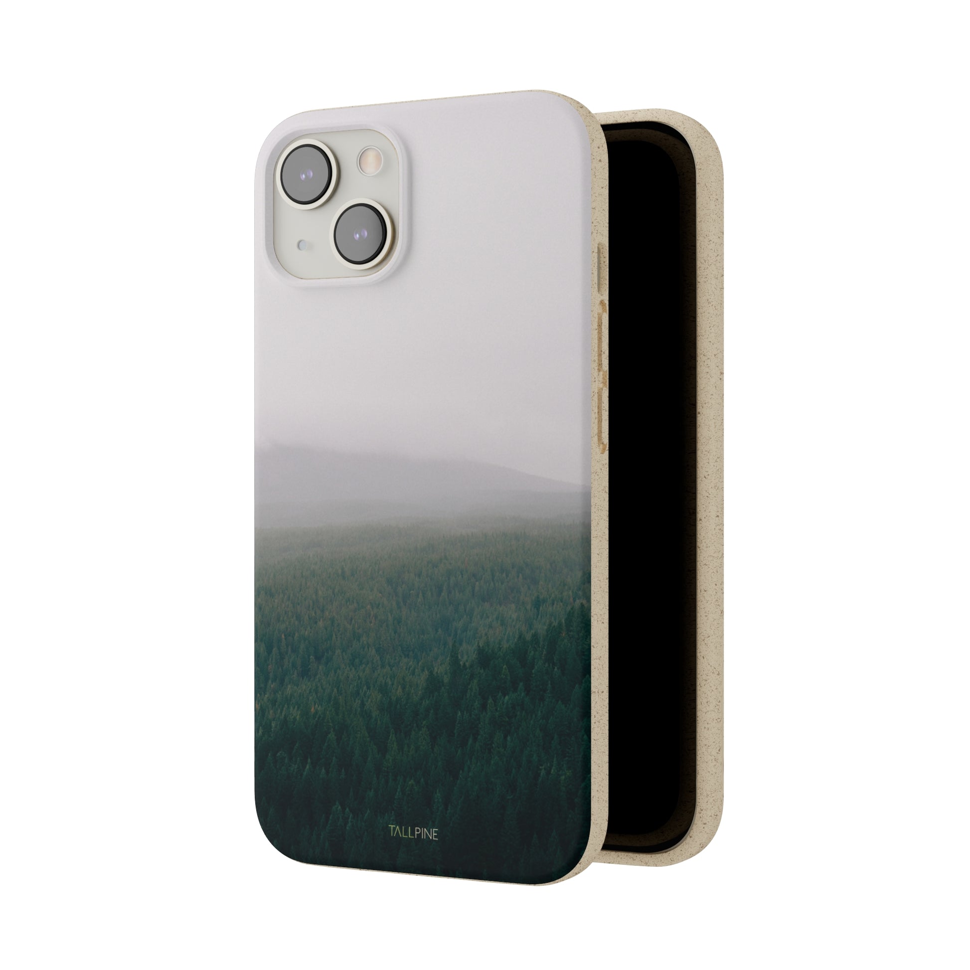 Good Morning Forest - Eco Case - Tallpine | Sustainable and Eco-Friendly Phone Cases - Forest Green Nature white