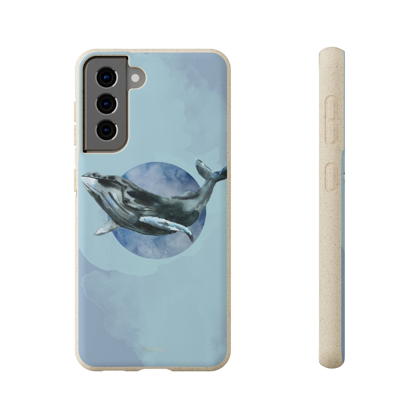 Watercolor Whale - Eco Case Samsung Galaxy S21 - Tallpine Cases | Sustainable and Eco-Friendly - Animals Blue Sealife