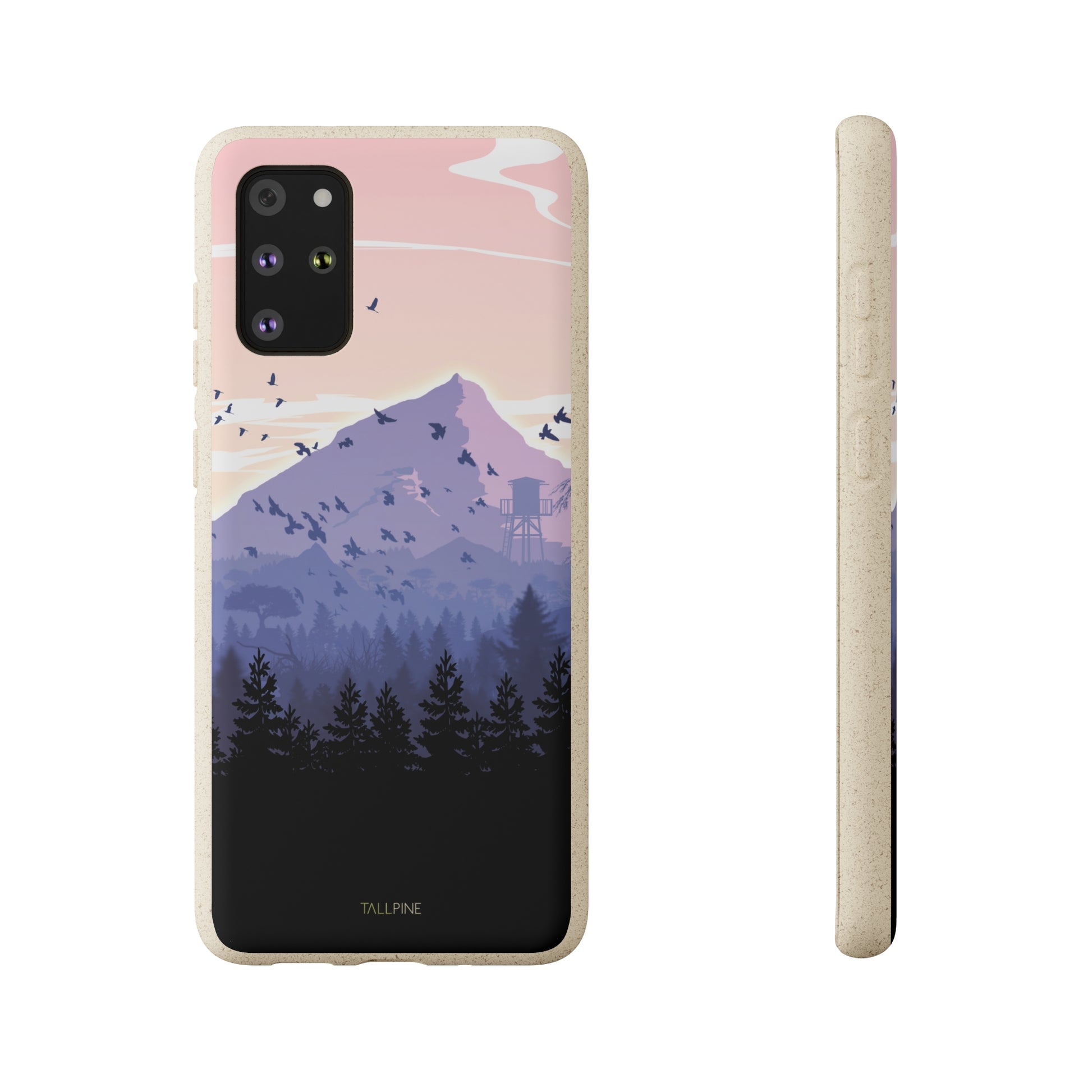 Pink Forest - Eco Case Samsung Galaxy S20+ - Tallpine Cases | Sustainable and Eco-Friendly - Forest Mountain Nature Pink
