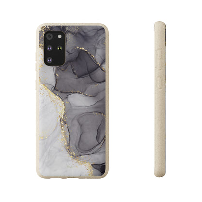Golden Black Marble - Eco Case Samsung Galaxy S20+ - Tallpine Cases | Sustainable and Eco-Friendly - Abstract Black Marble