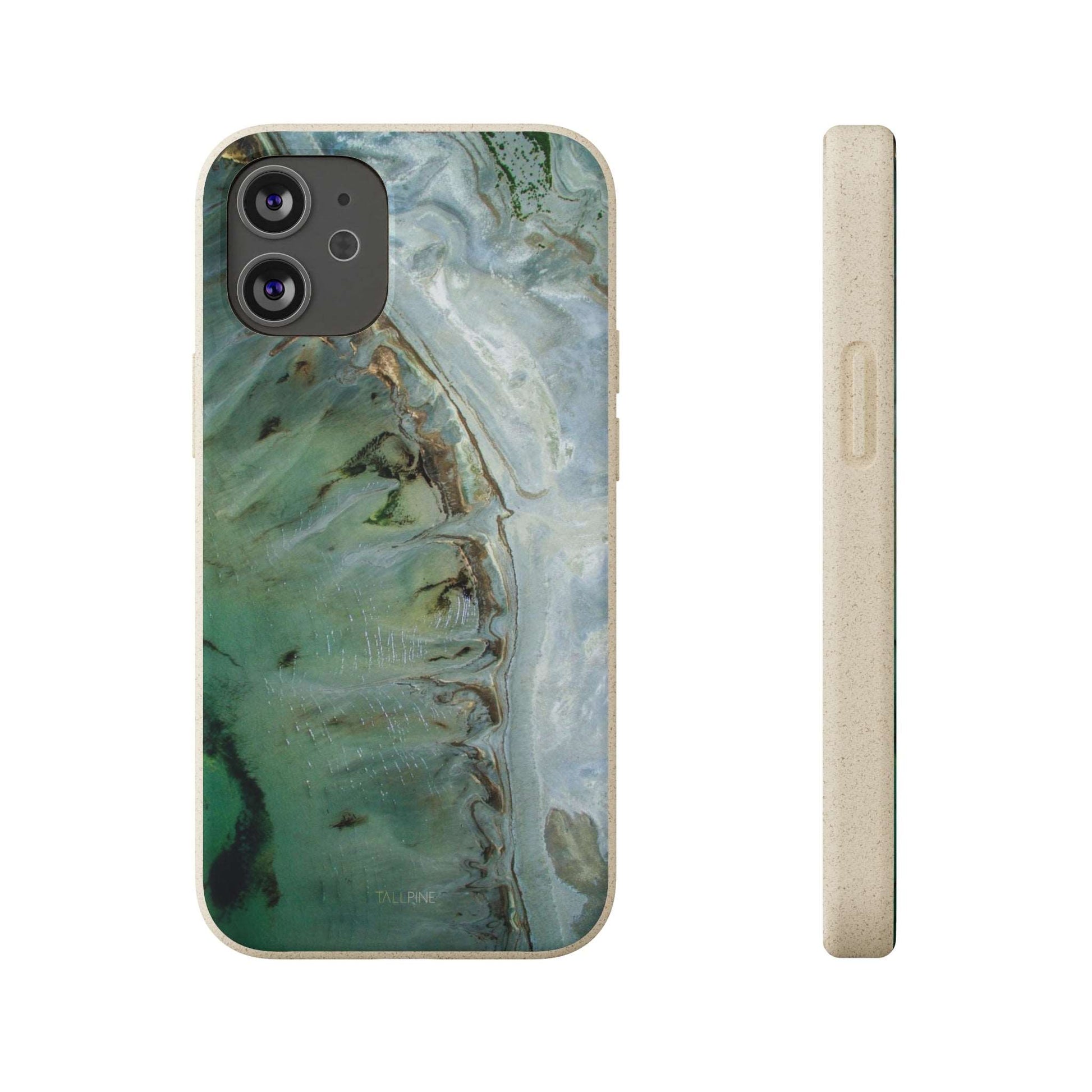 Golden Emerald Marble - Eco Case iPhone 12 Mini - Tallpine Cases | Sustainable and Eco-Friendly - Abstract Green Marble