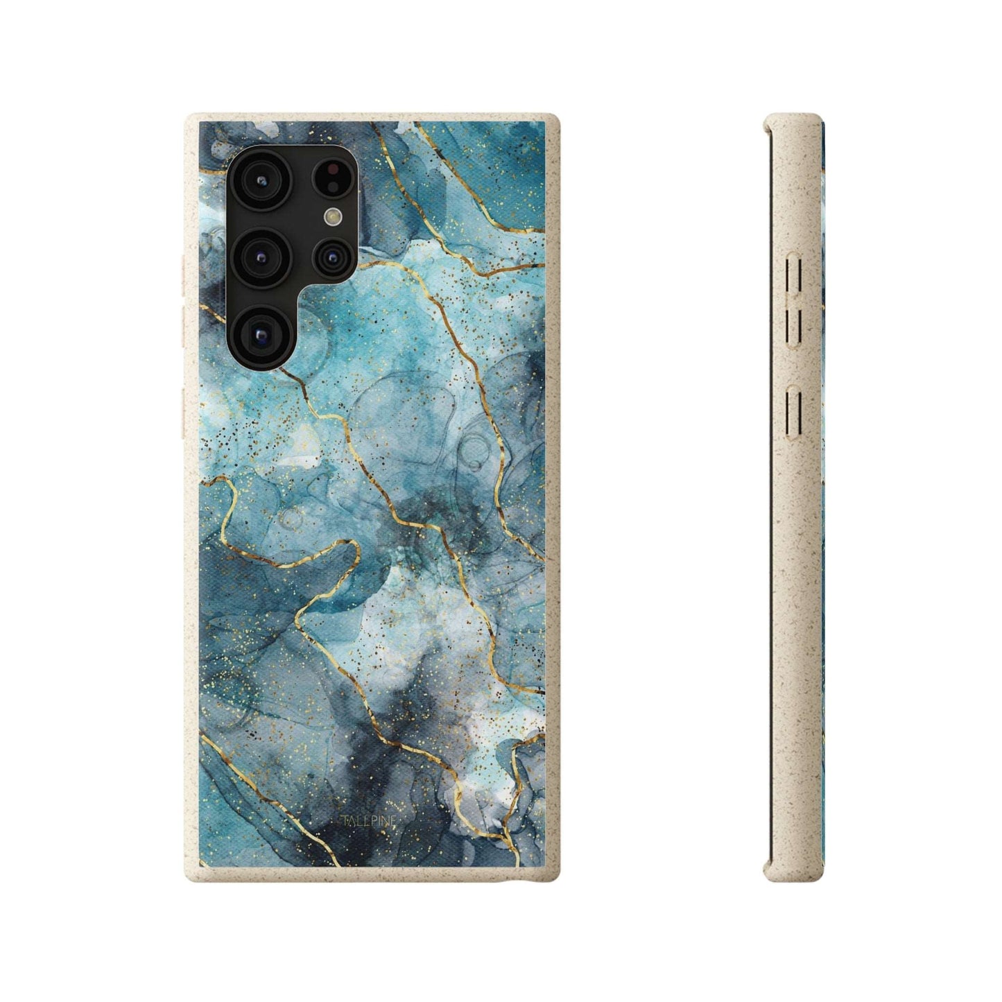 Sapphire Marble - Eco Case Samsung Galaxy S22 Ultra - Tallpine Cases | Sustainable and Eco-Friendly - Abstract Blue Marble