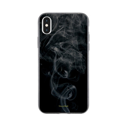 Black Smoke - Eco Case iPhone X - Tallpine Cases | Sustainable and Eco-Friendly Phone Cases - Abstract Black Smoke