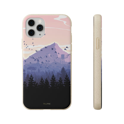 Pink Forest - Eco Case iPhone 11 Pro - Tallpine Cases | Sustainable and Eco-Friendly - Forest Mountain Nature Pink