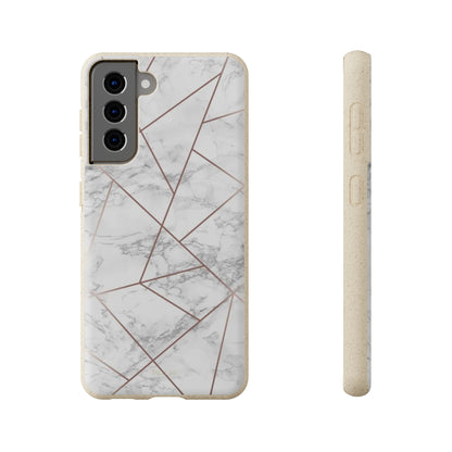 Faded Gold Marble - Eco Case Samsung Galaxy S21 - Tallpine Cases | Sustainable and Eco-Friendly - Abstract Gray Marble