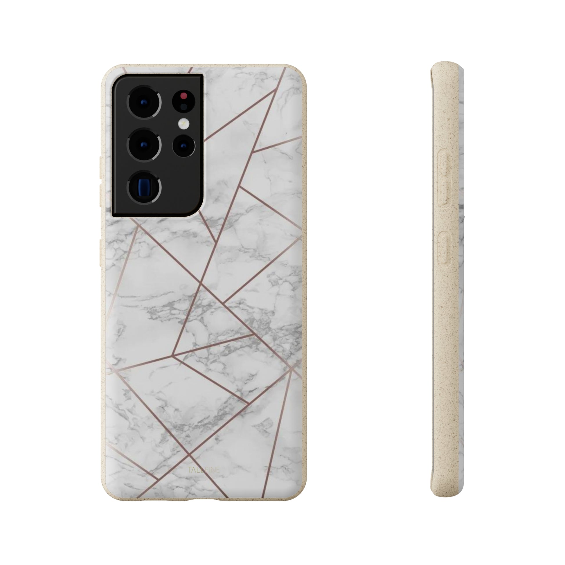 Faded Gold Marble - Eco Case Samsung Galaxy S21 Ultra - Tallpine Cases | Sustainable and Eco-Friendly - Abstract Gray Marble