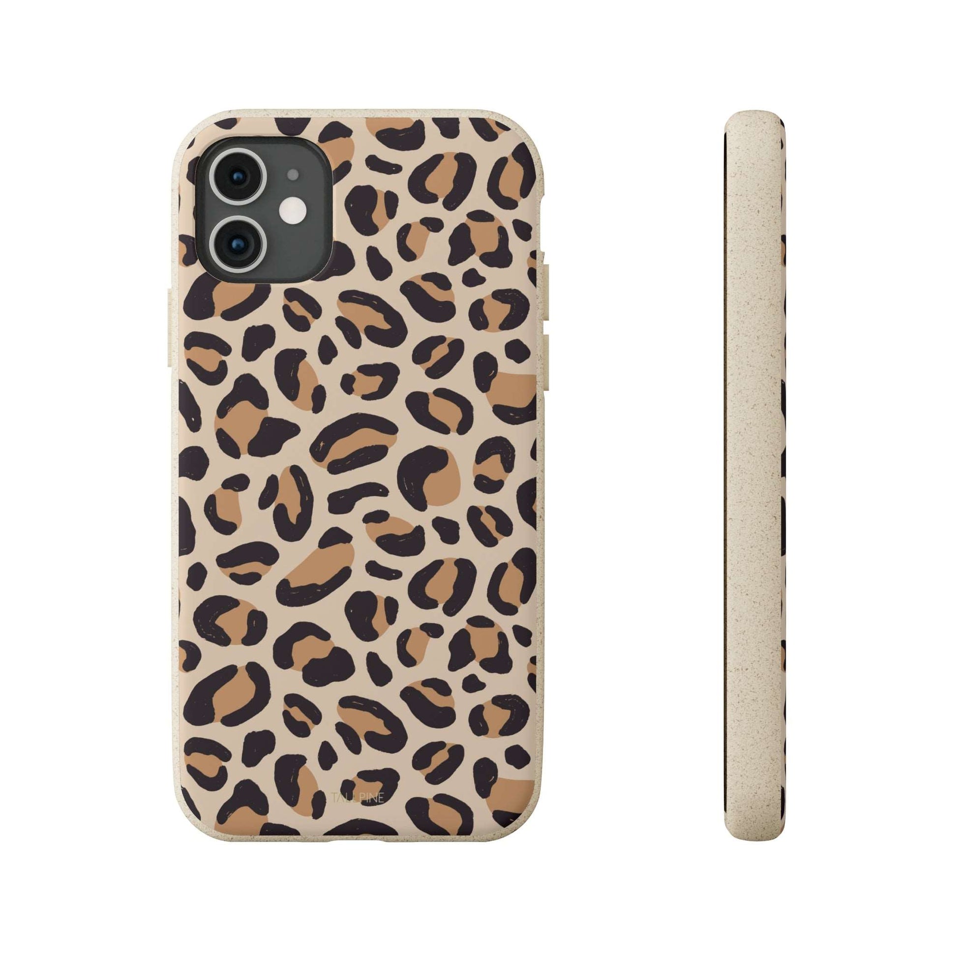 Beige Leopard - Eco Case iPhone 11 - Tallpine | Sustainable and Eco-Friendly Phone Cases - Abstract Leopard print