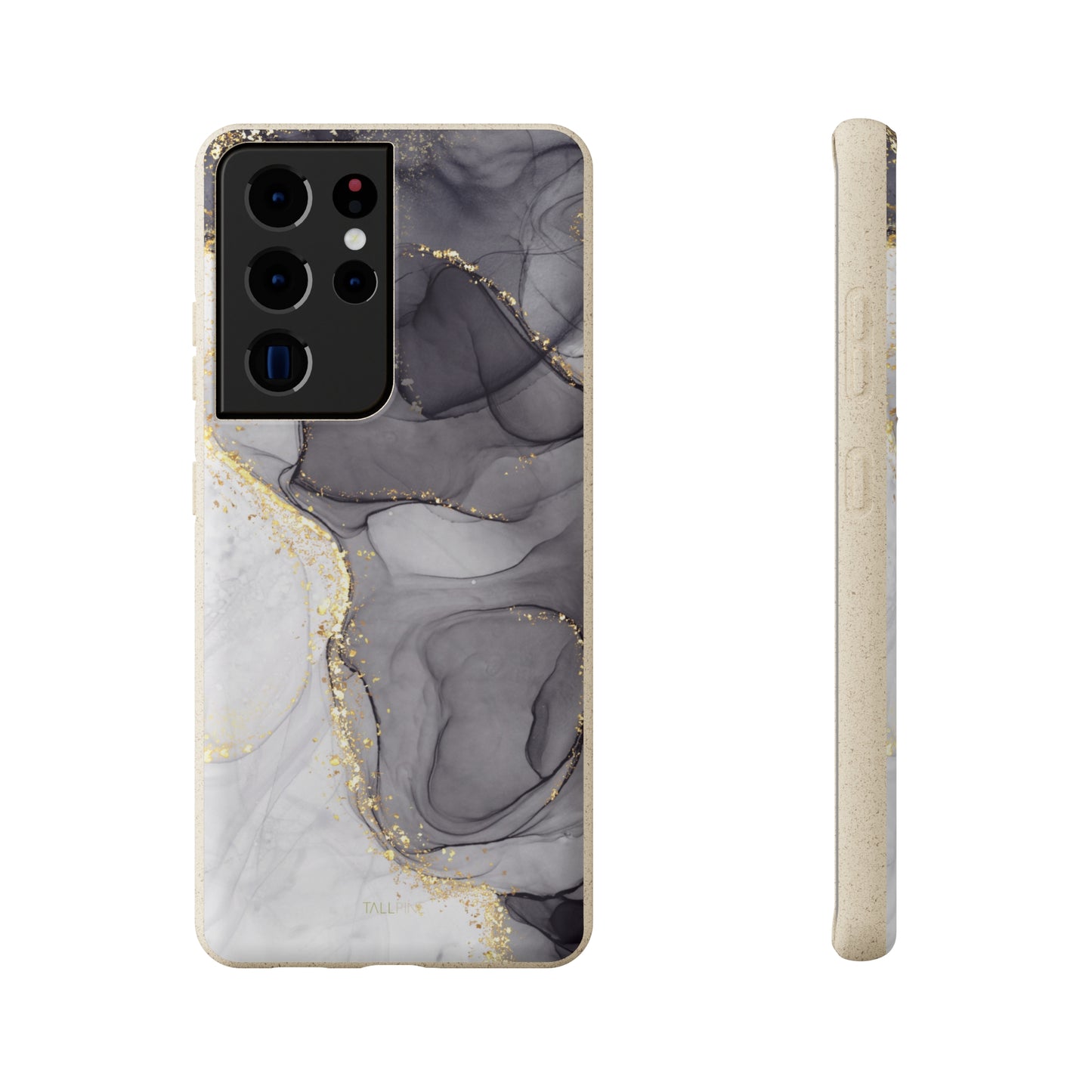 Golden Black Marble - Eco Case Samsung Galaxy S21 Ultra - Tallpine Cases | Sustainable and Eco-Friendly - Abstract Black Marble
