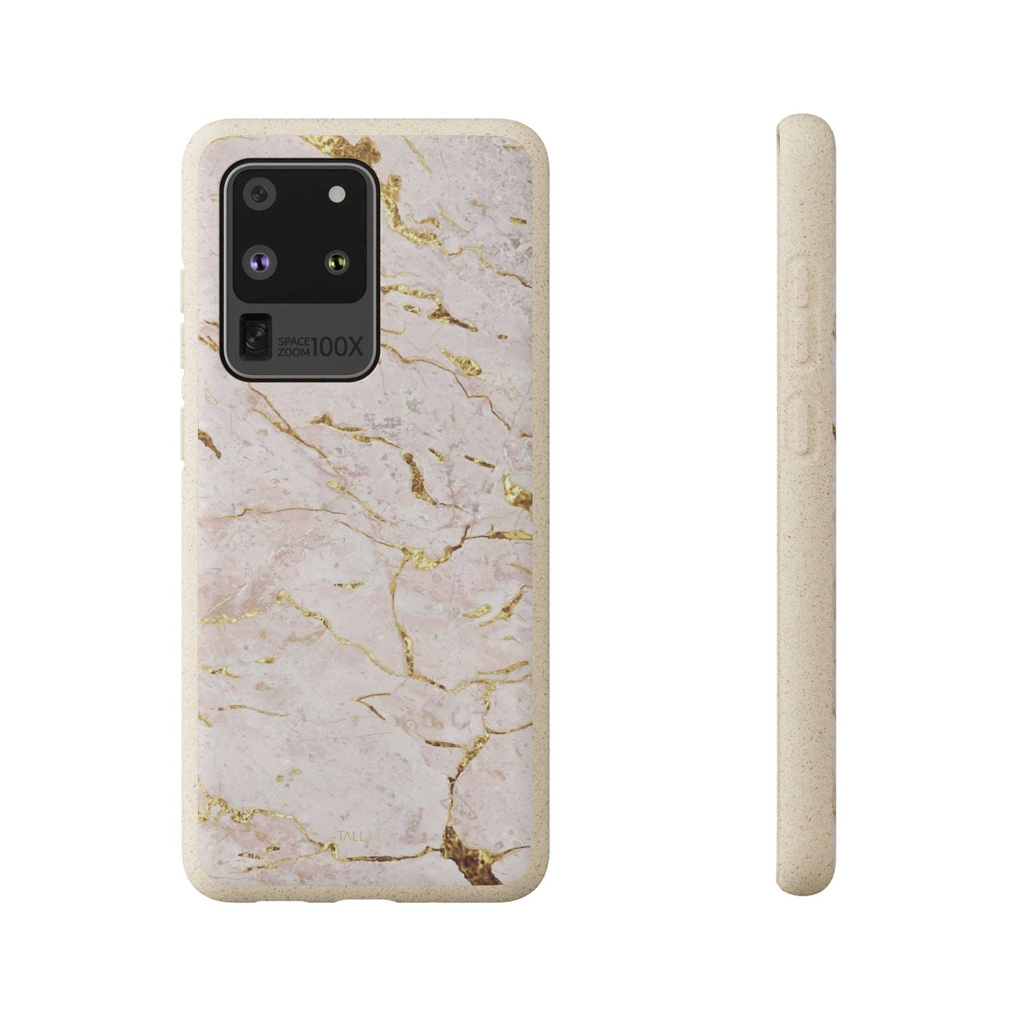 Golden Vanilla Marble - Eco Case Samsung Galaxy S20 Ultra - Tallpine Cases | Sustainable and Eco-Friendly - Abstract Marble White