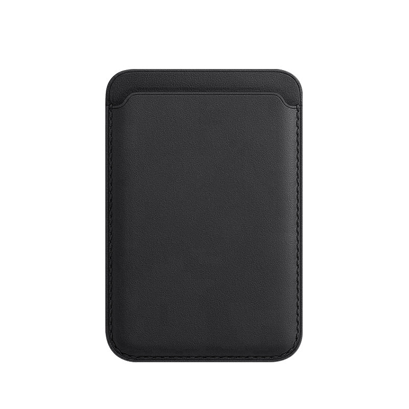 Magsafe Leather Card Holder for iPhone Black - Tallpine | Sustainable and Eco-Friendly Phone Cases - card holder leather magsafe